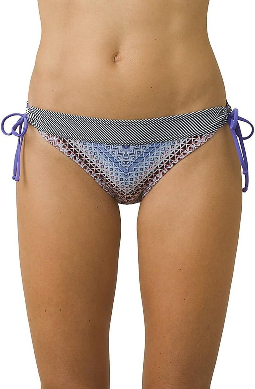 NWT prAna Women's Tie Side Saba Swim Bikini Bottom Cosmo Pink Riviera Size XL